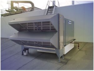 Make up air units in industrial ventilation systems