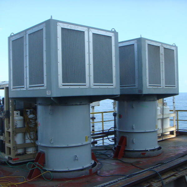 industrial ventilation systems with Eldridge storm guard hood
