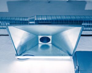 ventilation hood for industrial exhaust system