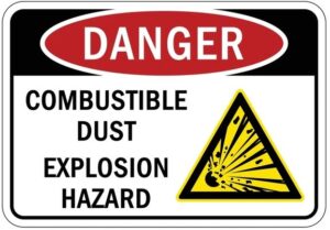 Explosive Dust Sign