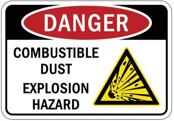 Explosive Dust Sign